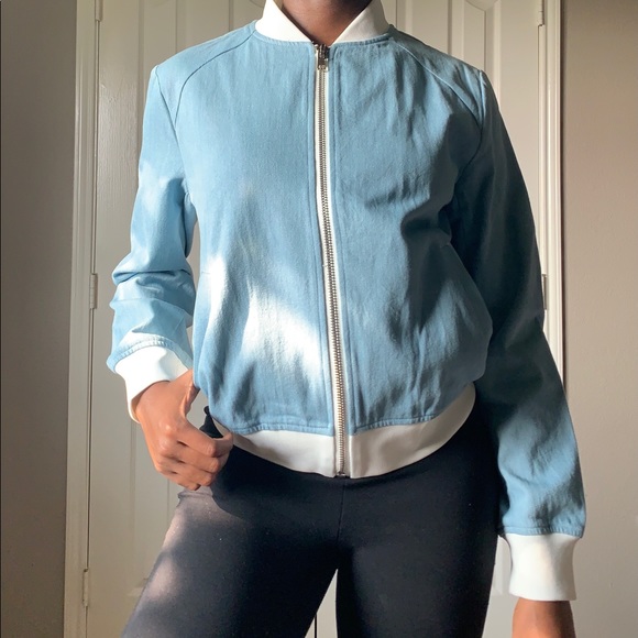 pacsun denim bomber jacket